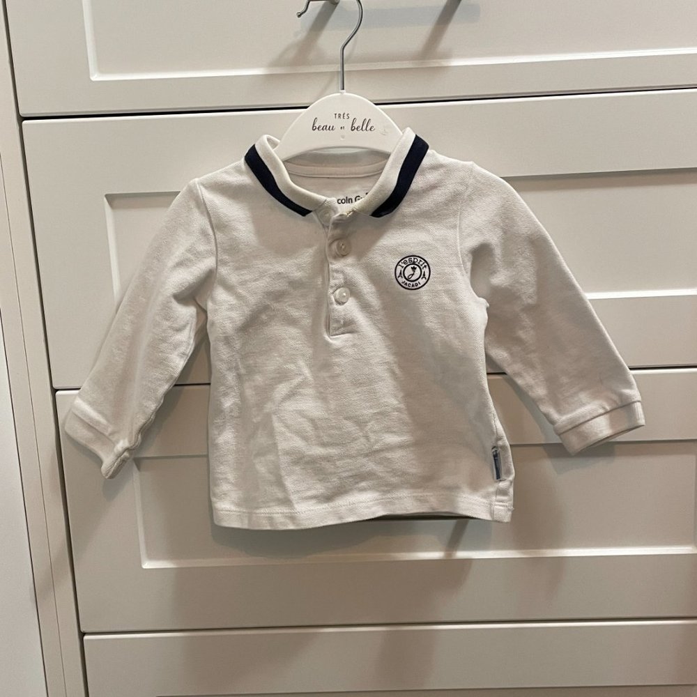 Jacadi Baby Logo Polo Top 18M